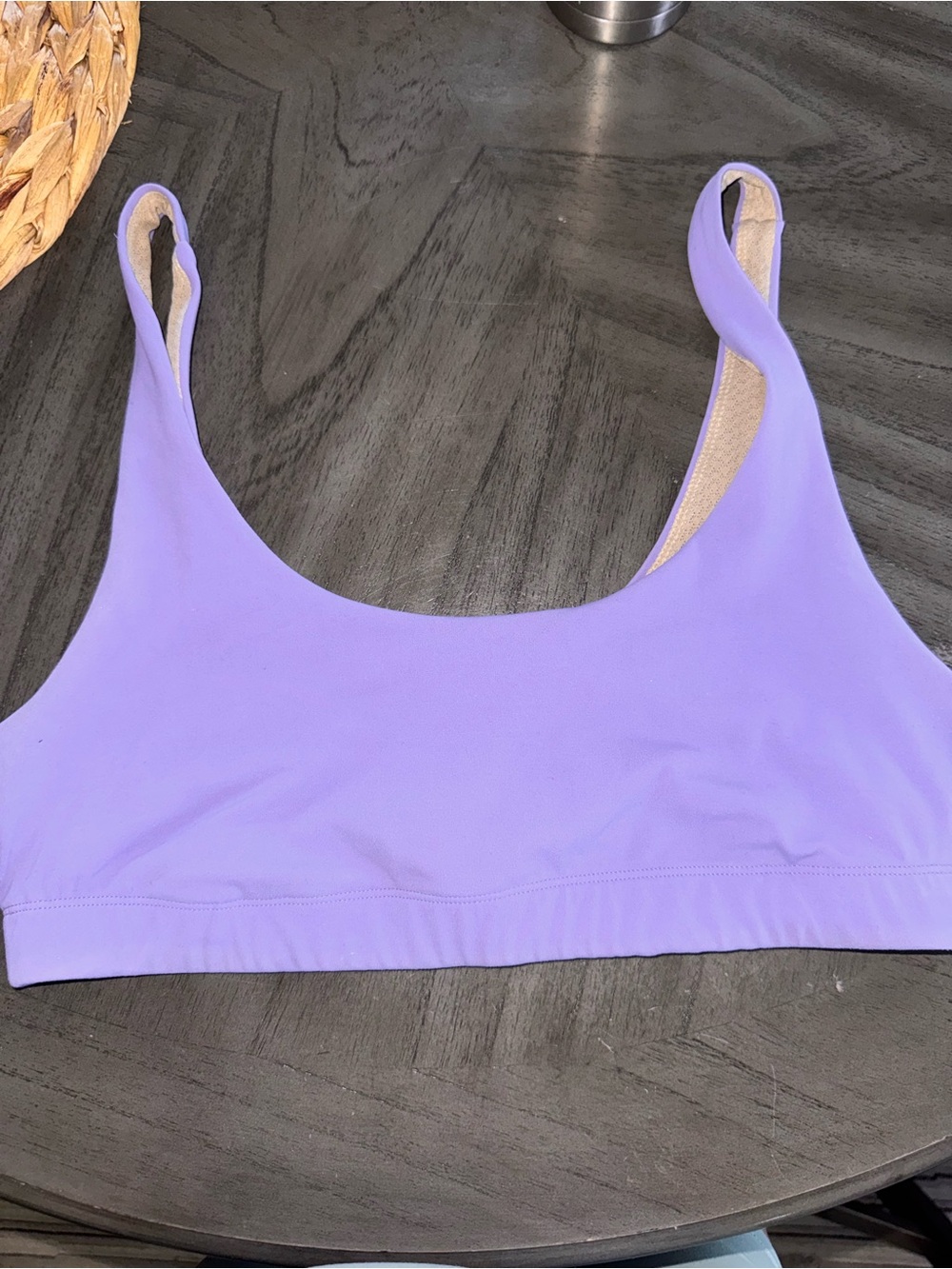 Vouri Lavender Seamless Scoop Bralette - Women Intimates Large